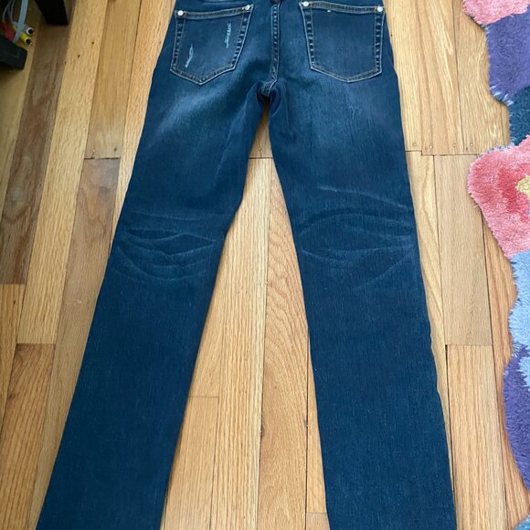 PILCRO and the Letterpress PARALLEL Skinny Two Tone JEANS - Size 25 - Picture 2 of 3